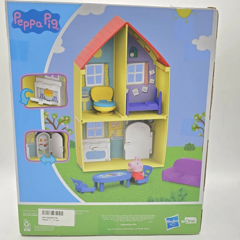 Peppa Pig Family‎ House 2-Story Playset with Figure & 6 Pieces Toy